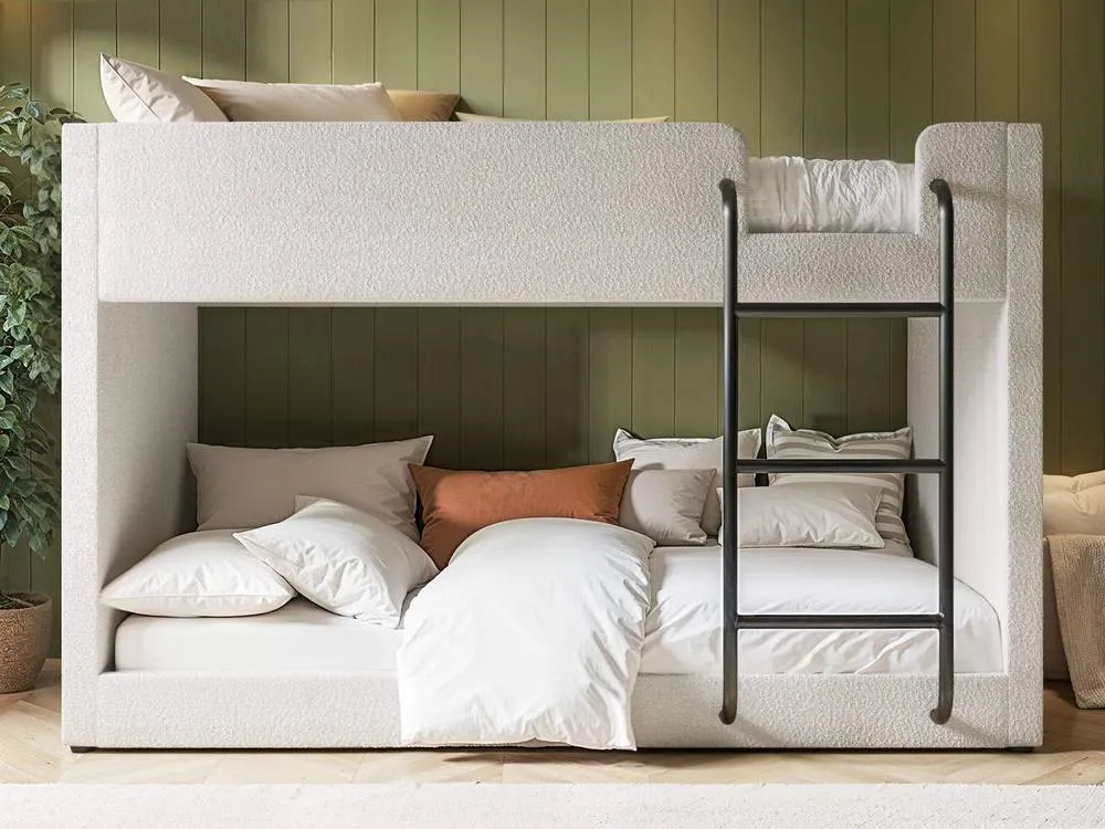 Flair Eden Fabric Bunk Bed in Beige 2