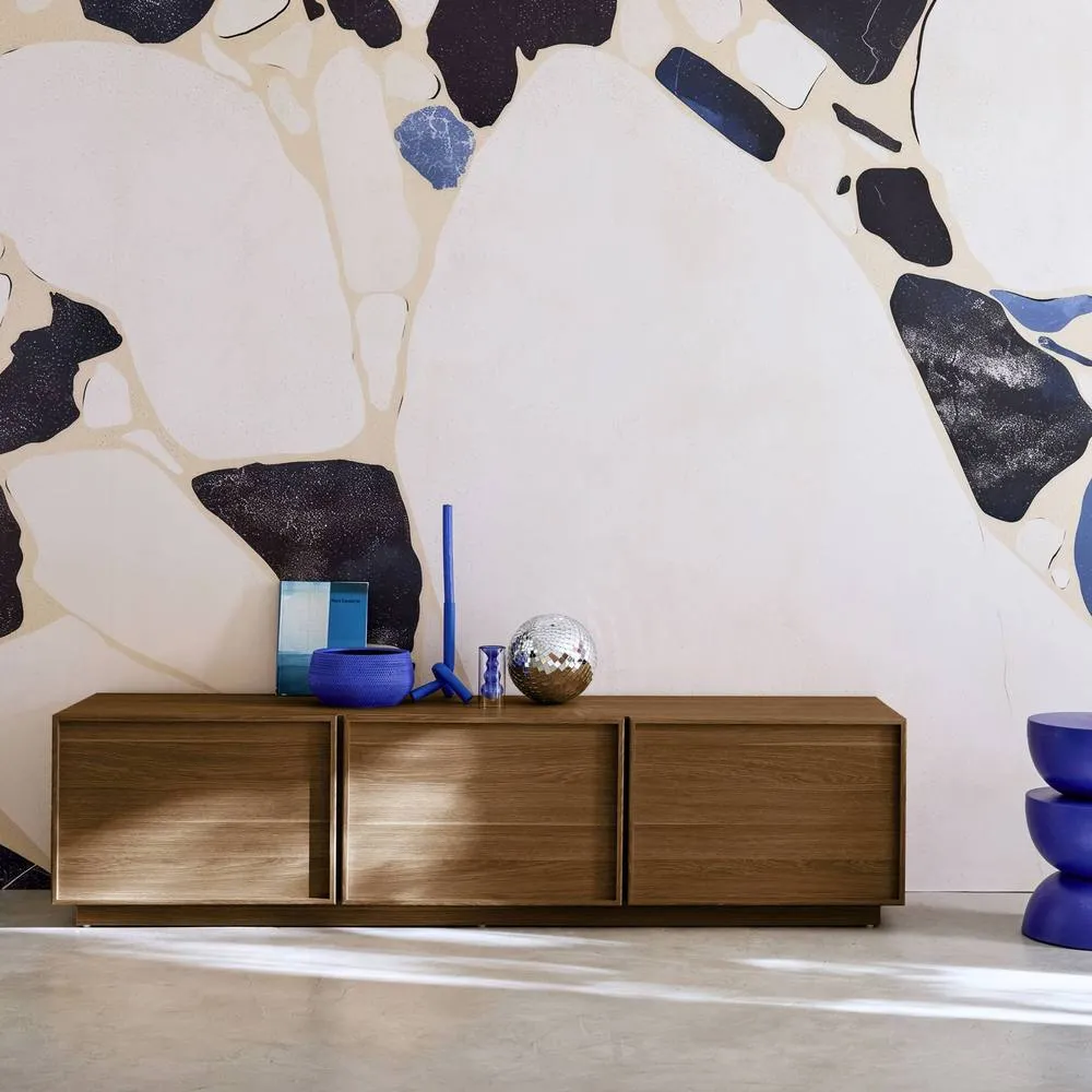 sweeek TV stand 3 doors 180cm wood decor in Dark Brown 6