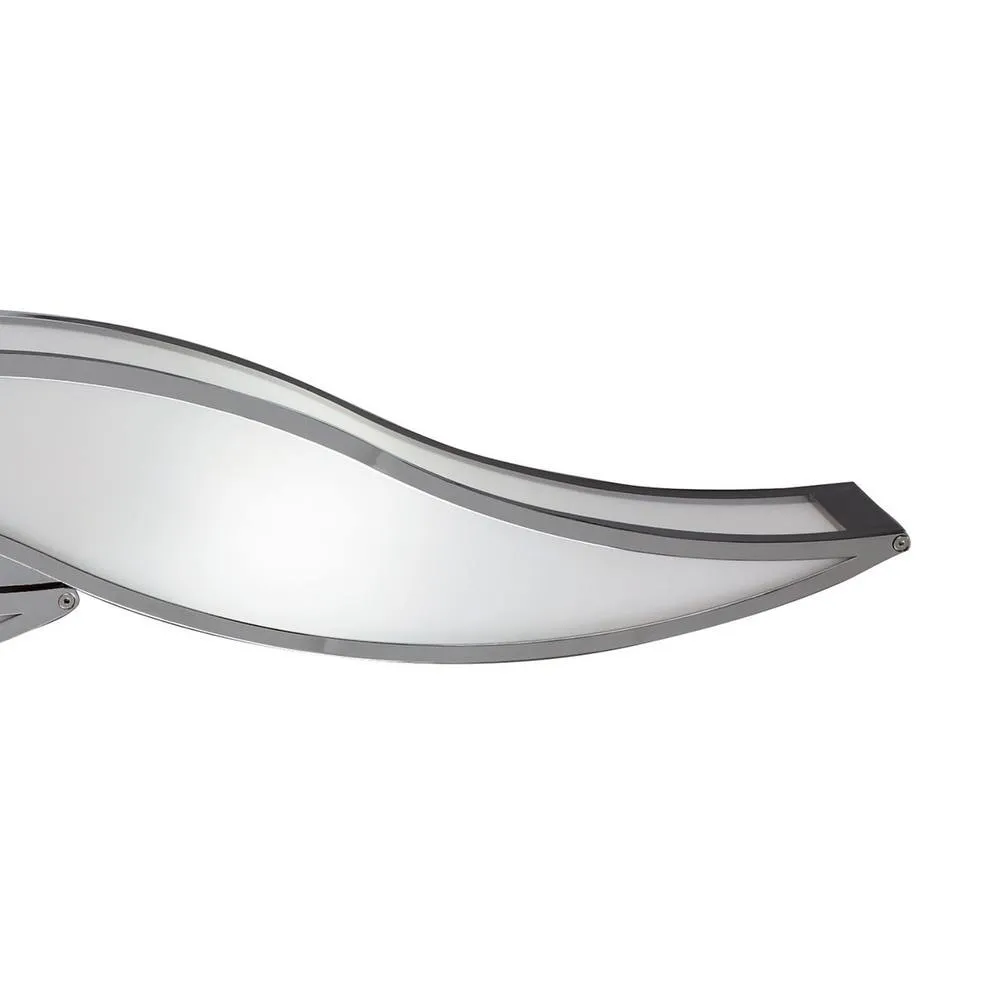 Netlighting Sintesys Wall Lamp E27 2 Light E27 Large Polished Chrome in Grey 6