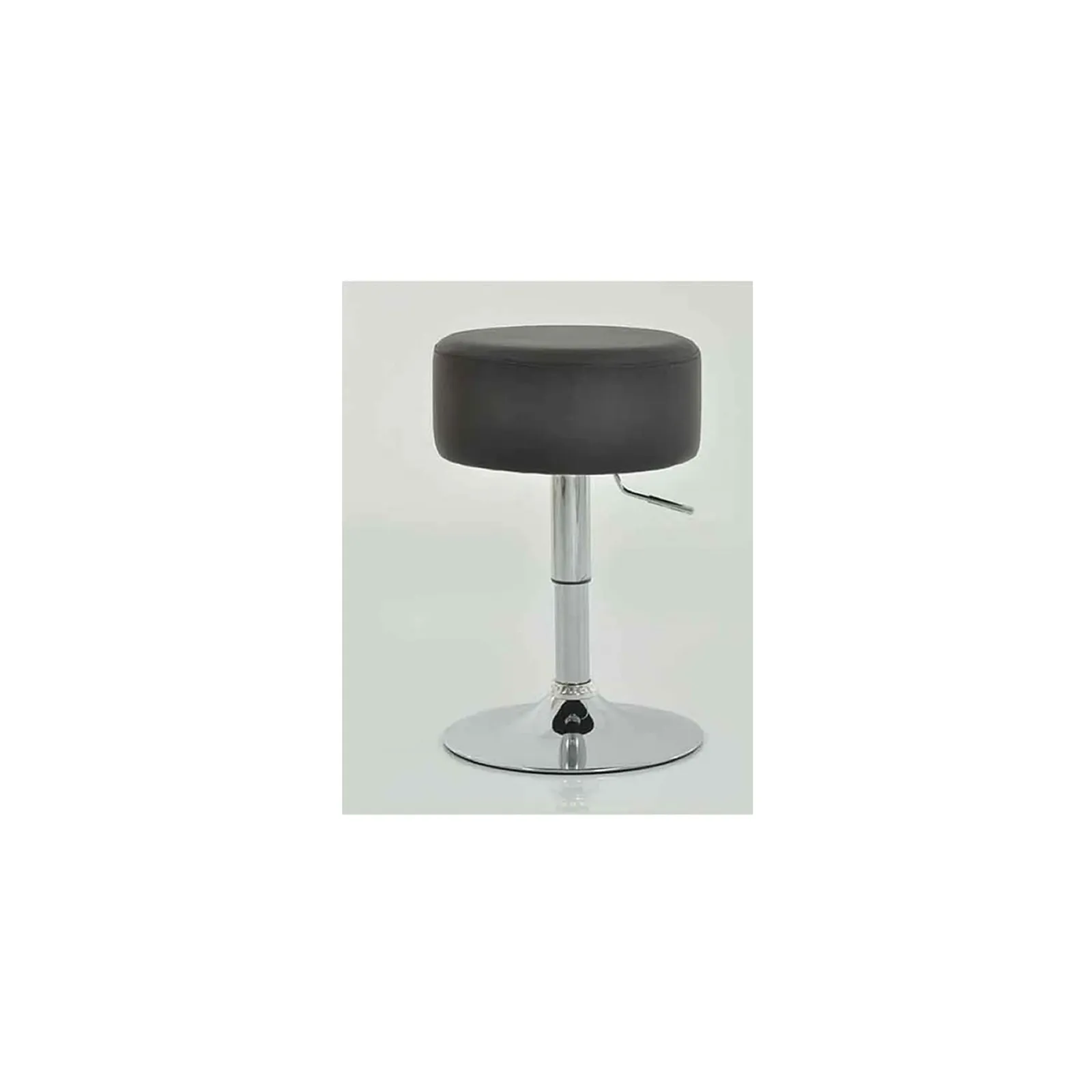 netfurniture Low Bar Stool - Black Height Adjustable