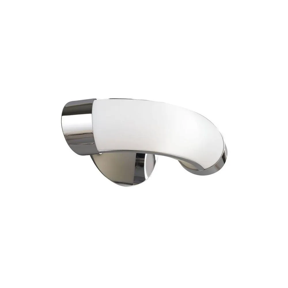 Netlighting Guss Wall Lamp Switched GU10 1 Light L1SGU10 Polished Chrome in Grey