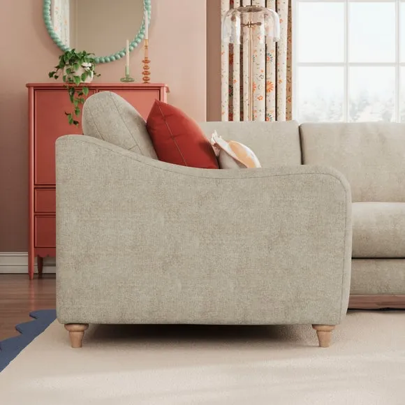 Hattie Tonal Plush Chenille Corner Sofa 3