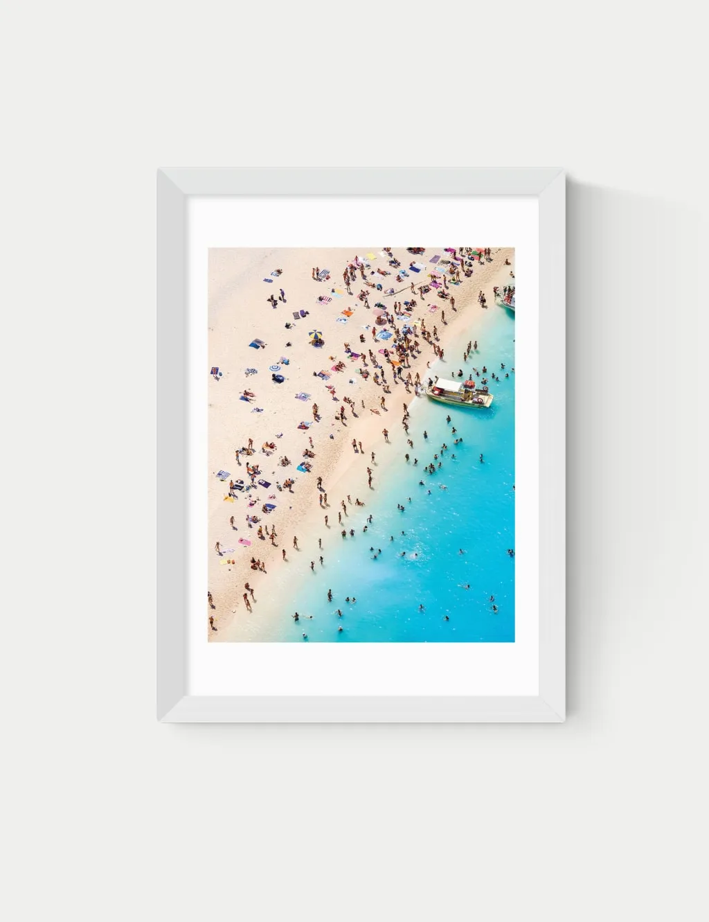 East End Prints By The Sea Framed Art White