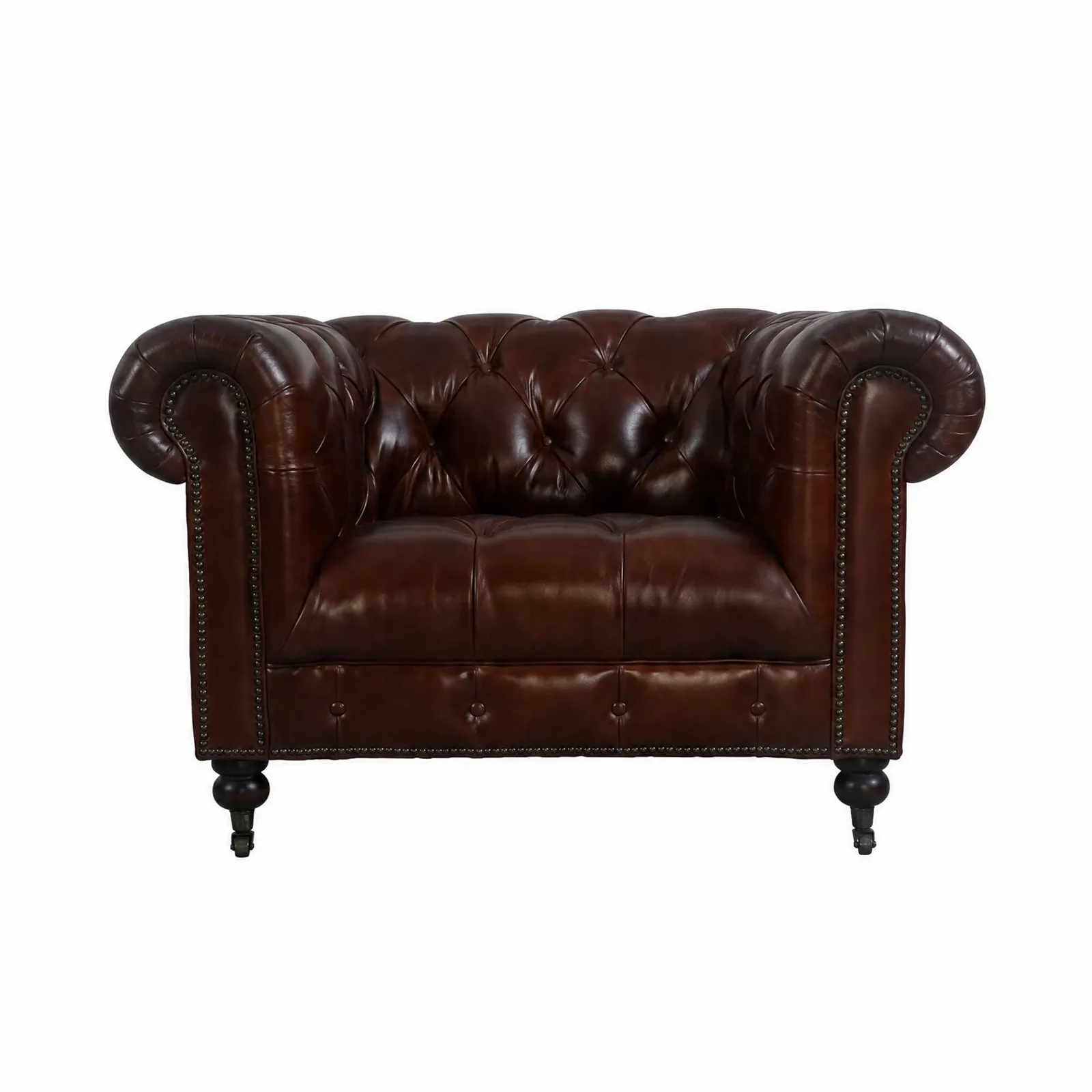 Heyford Armchair, Brown Leather | Barker & Stonehouse 2