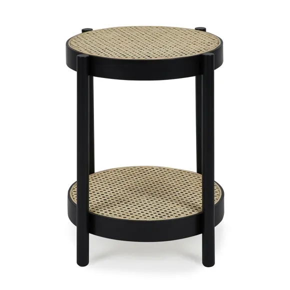 Cancun Round Side Table Black 4