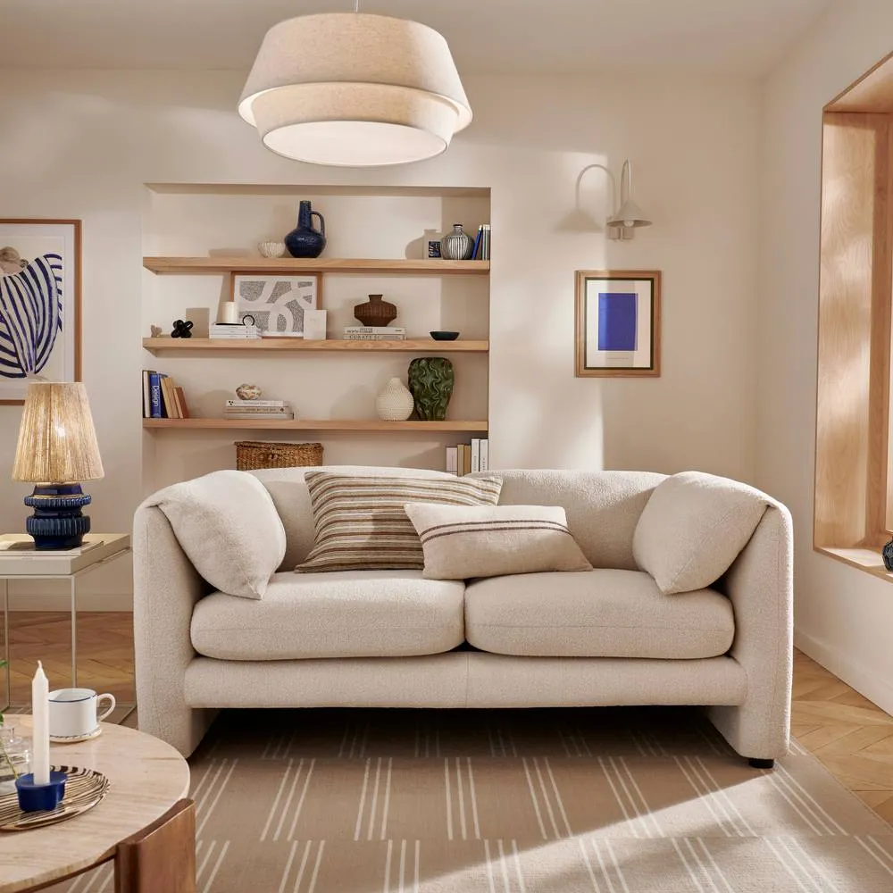 The Great Sofa Company Mabel 2-Seater Boucle Sofa in Cream