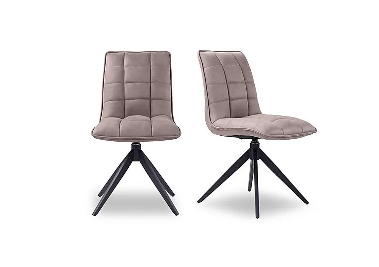 Luno Pair of Swivel Dining Chairs