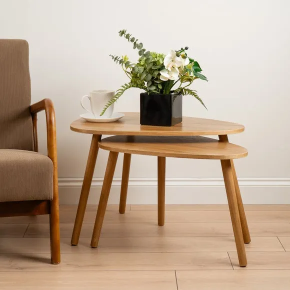 Set of 2 Oval Nesting Tables