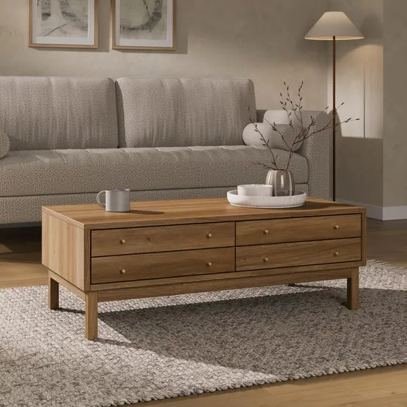Edgar Coffee Table, Oak Effect