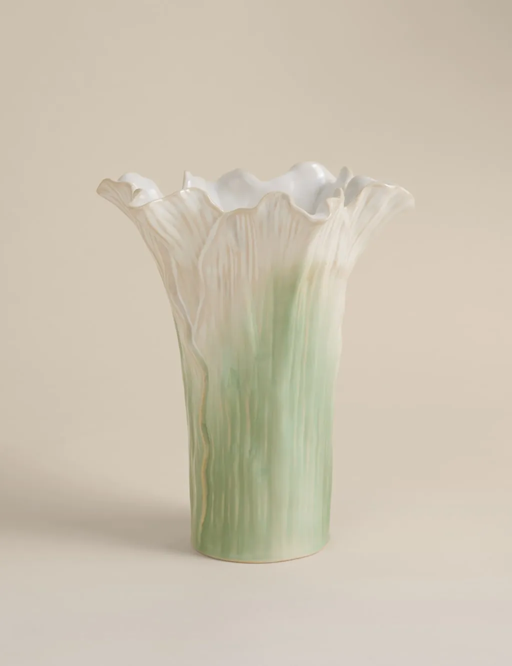 M&S Handkerchief Petal Ceramic Vase Multi