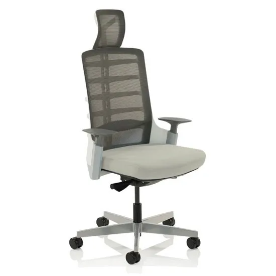 Exo Fabric Charcoal Grey Back Office Chair With Light Grey Seat