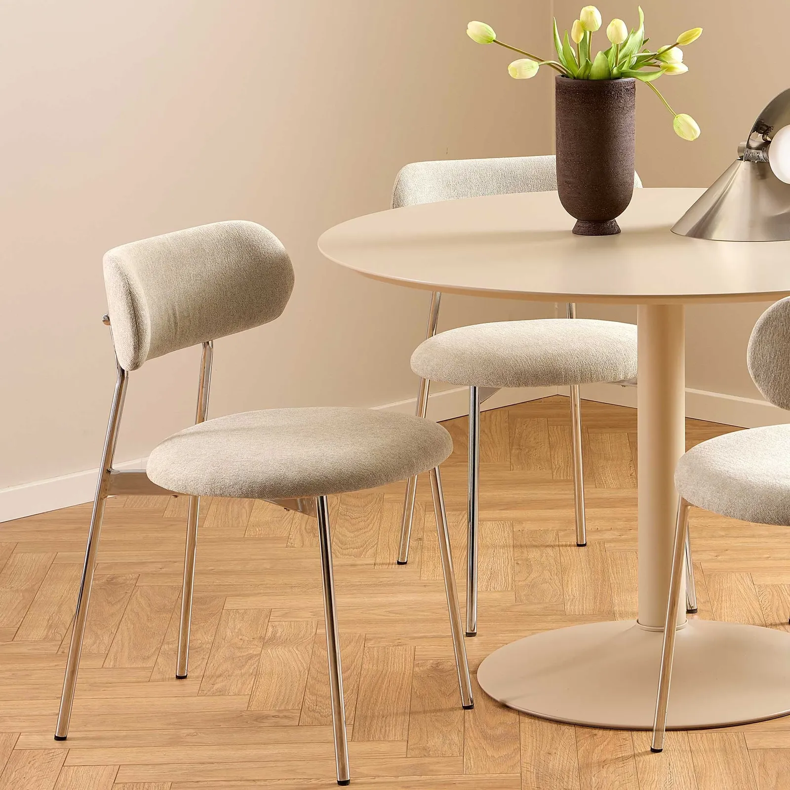 Tansley Dining Chair, Neutral Fabric | Barker & Stonehouse 3