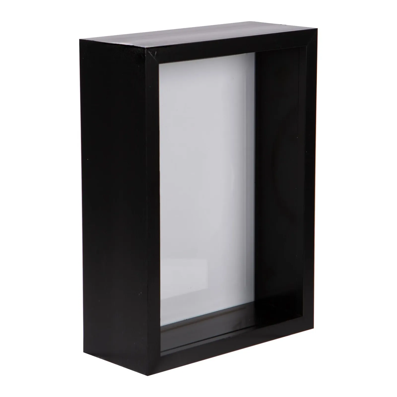 Nicola Spring 3D Deep Box Photo Frame - 5 x 7" in Black