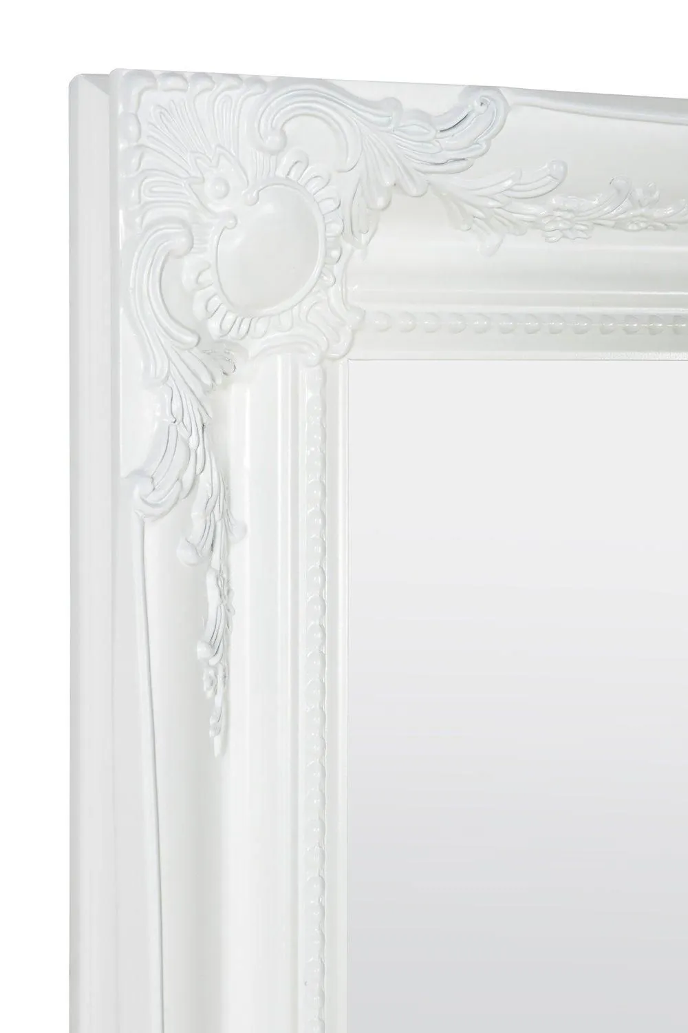MirrorOutlet "Hamilton" White Shabby Chic Design Wall/Leaner Mirror 167cm x 106cm 3