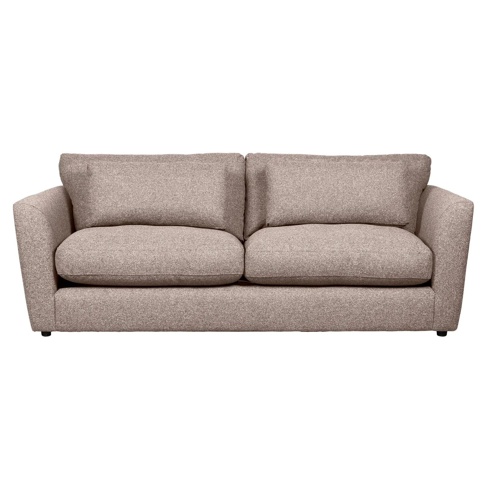 Esther Fleck Fabric 3 Seater Sofa Brown