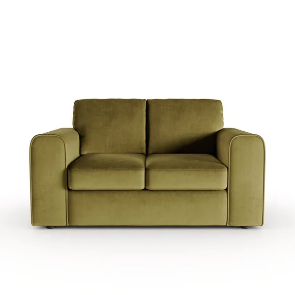 Abel Matte Velvet 2 Seater Sofa 6