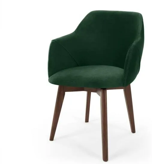 Lule Office Chair, Pine Green Velvet