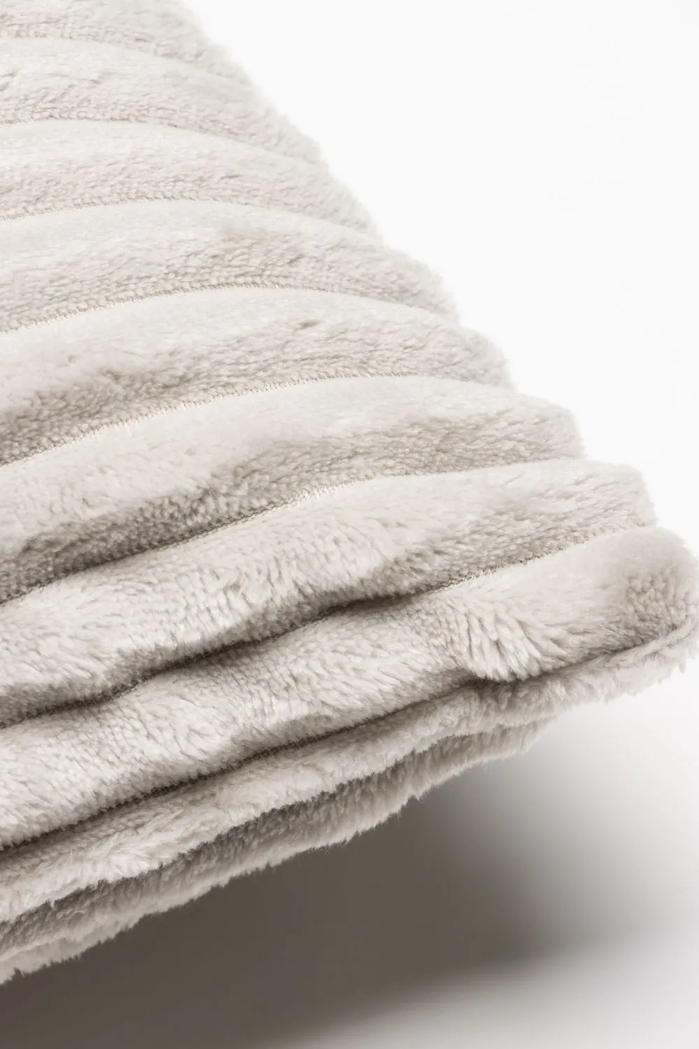 BHS Luxury Ribbon Velvet Cushion in Silver 3