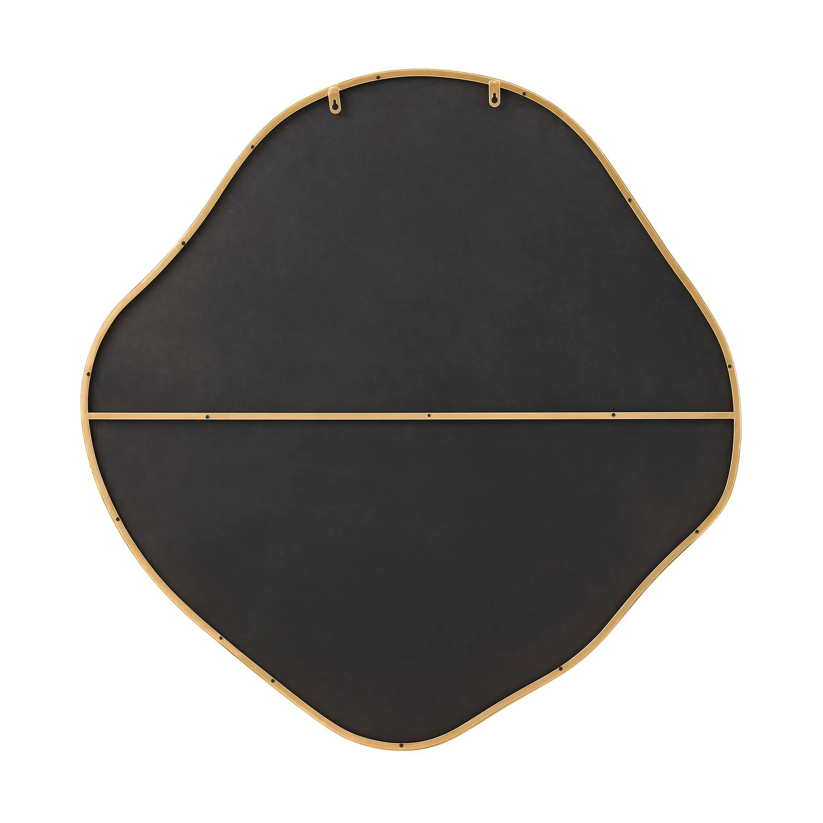 FurnitureboxUK Vita Irregular Pebble Wall Mirror with Black Or Gold Frame 5