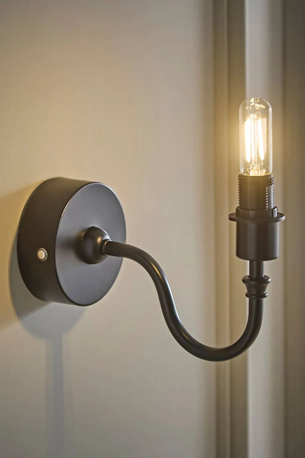ValueLights Lowe Metal Portable Rechargeable Wall Light Base Only in Black 1