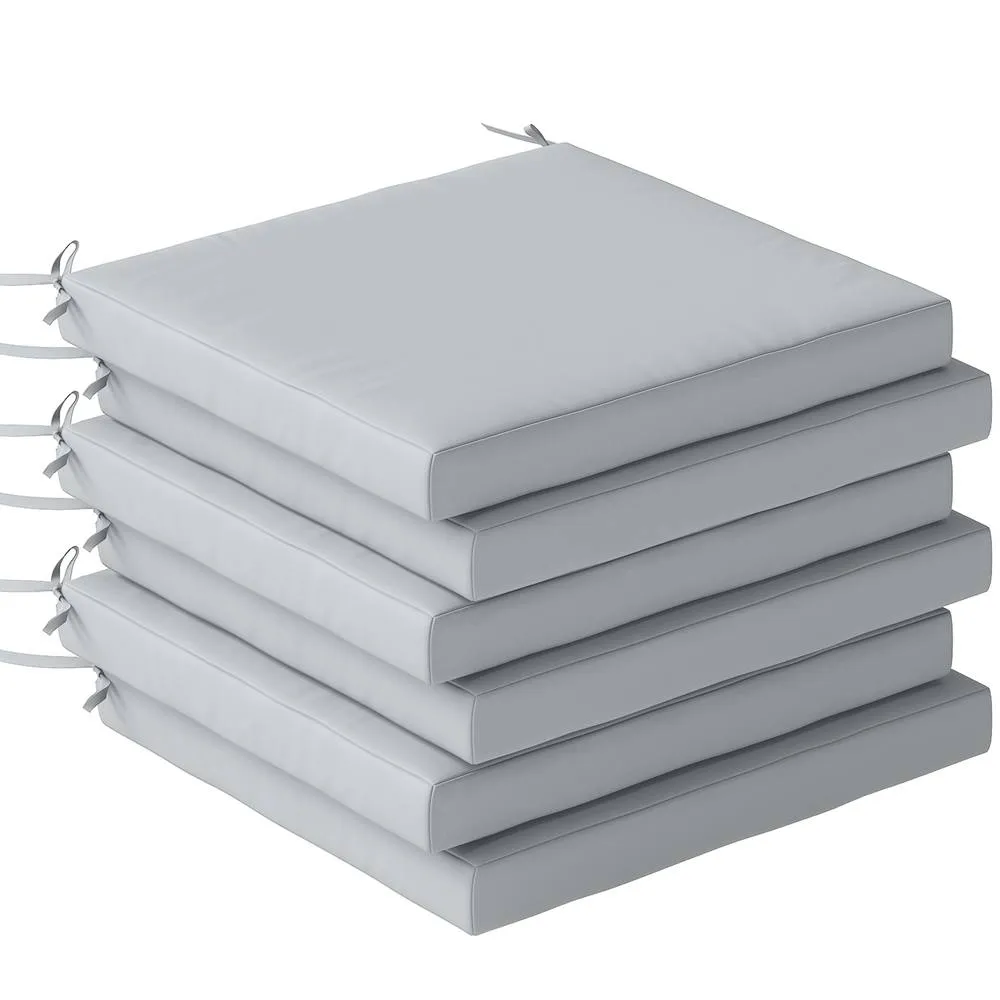 OUTSUNNY Seat Cushions with Machine Washable Cover in Light Grey 2