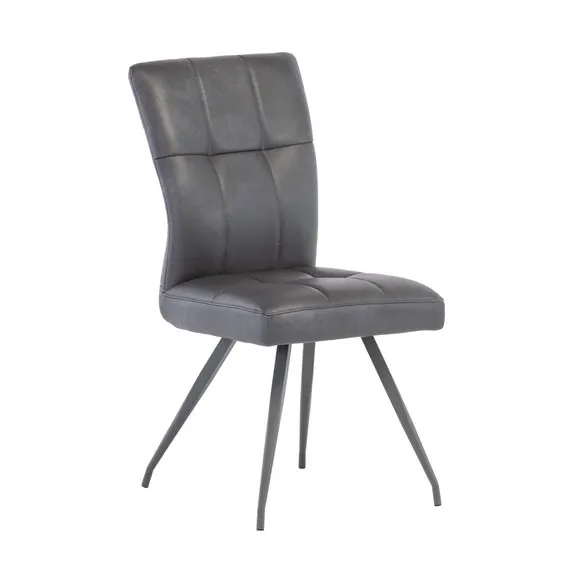Rimini Round Extendable Dining Table with 4 Kabana Faux Leather Dining Chairs 5