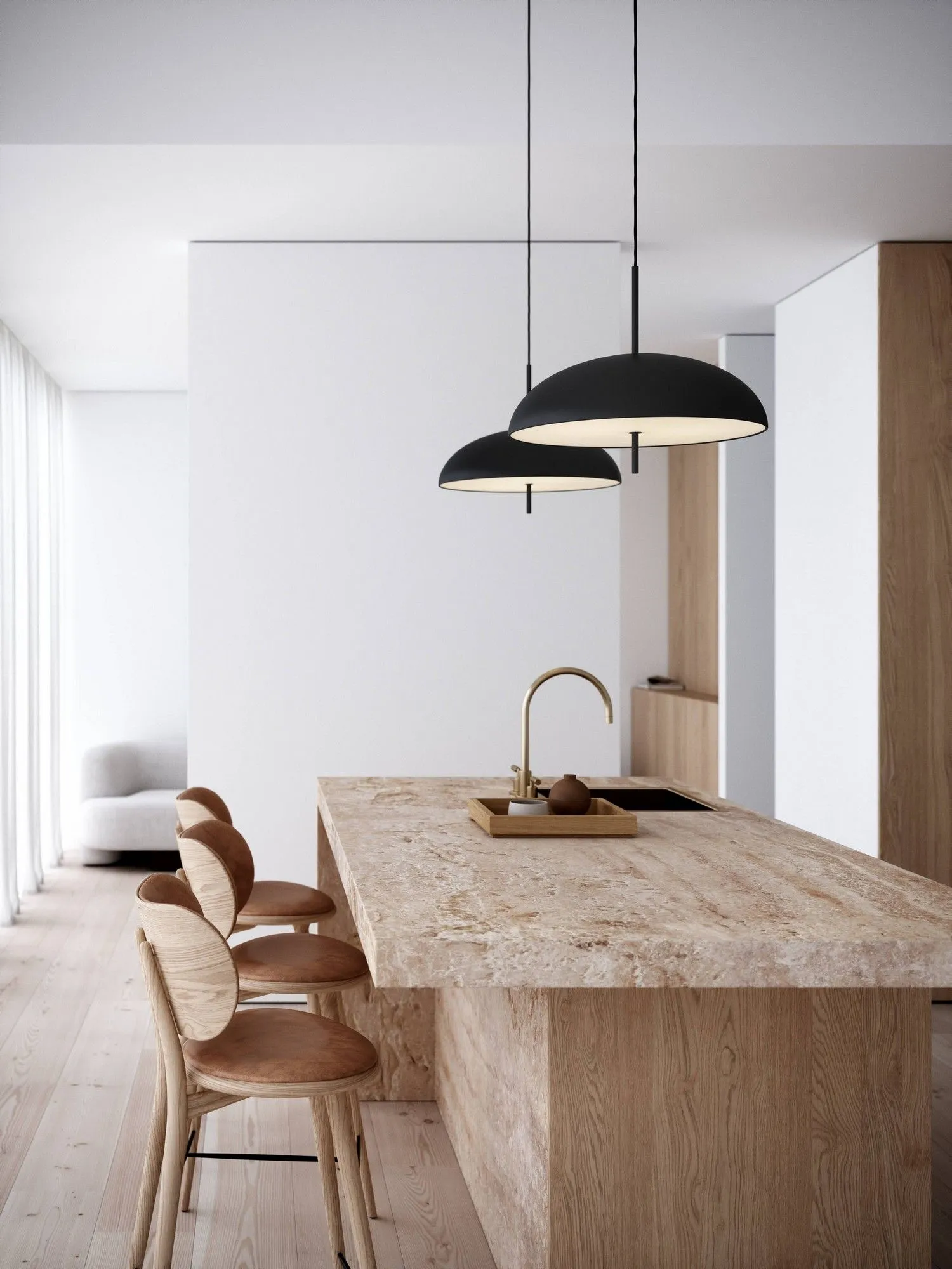 Nordlux Versale Pendant Light Black Metal Dining Room E27 Mains 50cm 4