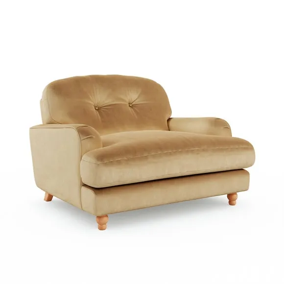 Martha Vintage Velvet Snuggle Chair 6