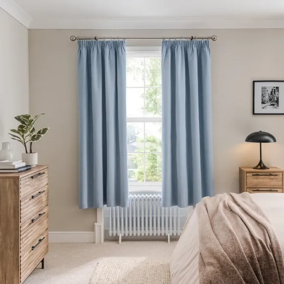 Luna Brushed Pencil Pleat Curtains (Blackout Available) 4