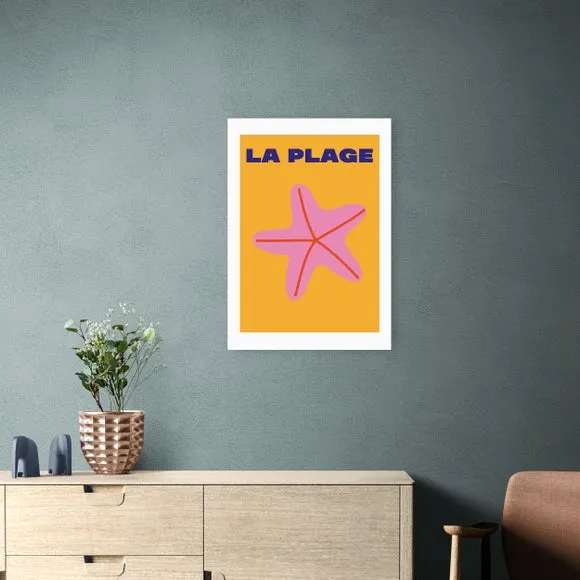 East End Prints La Plage Print by Inoui 1