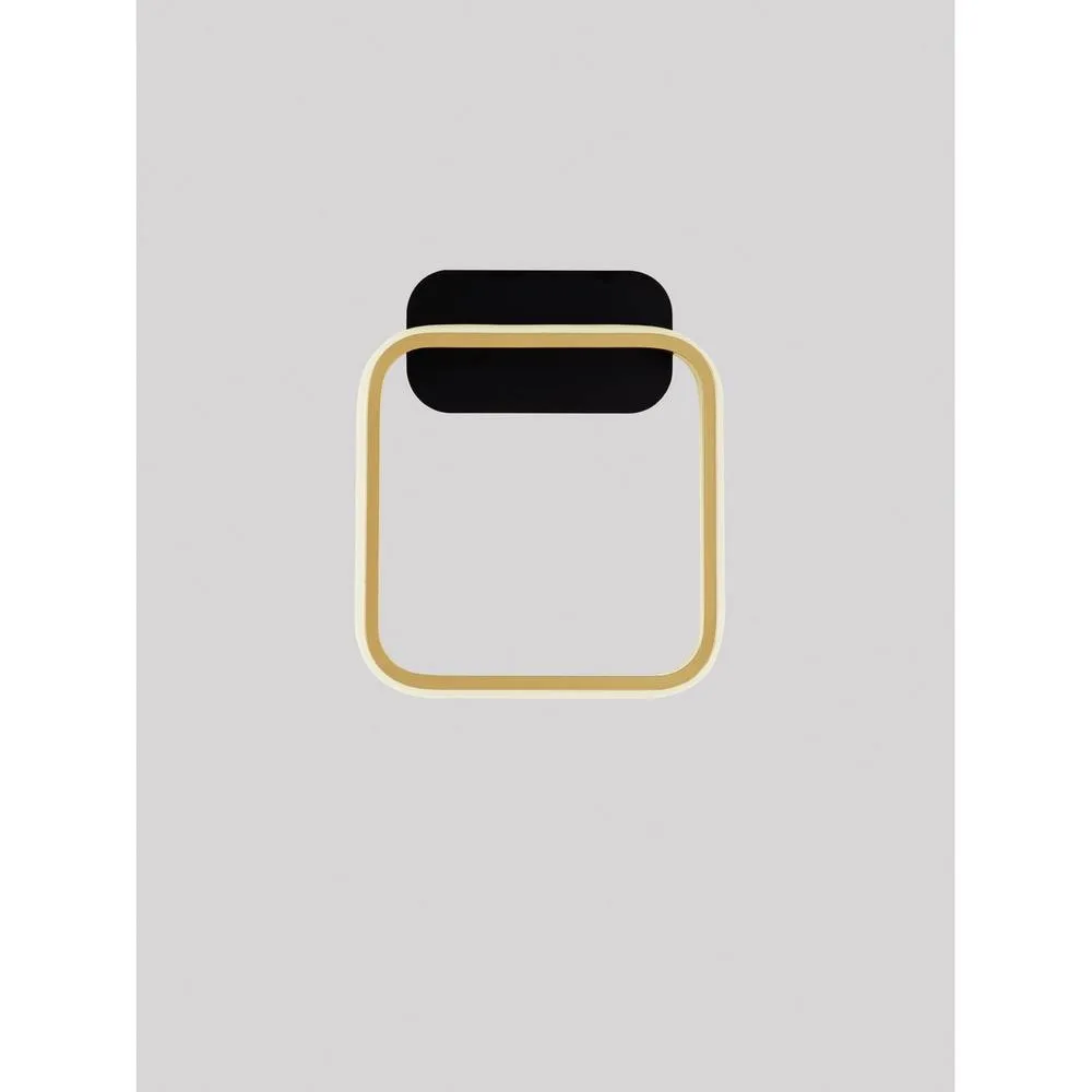 Netlighting Imar Integrated LED Wall Lamp Sandy Black Gold LED 13W 563lm 3200K 4