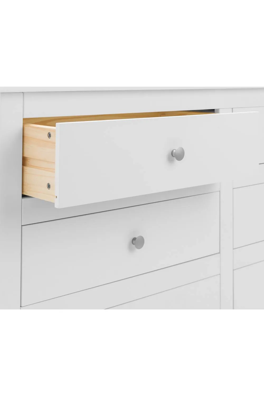 Julian Bowen Radley 6 Drawer Wide Chest in White 6