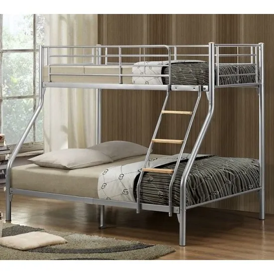 Regency Children Metal Bunk Bed In Silver