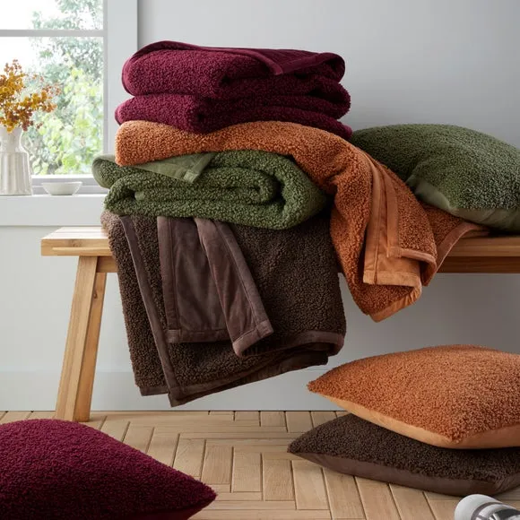So Soft Velvet Boucle Throw Blanket 130cm x 170cm 6