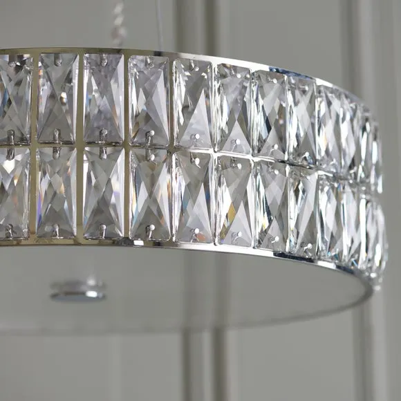 Vogue Crystal Armoury Integrated LED Hoop Ceiling Light 4