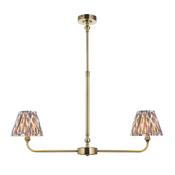Vogue Leila 2 Light Adjustable Linear Ceiling Light 5