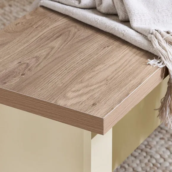 Highgate Dining Table with 2 Benches, Oak Effect 4