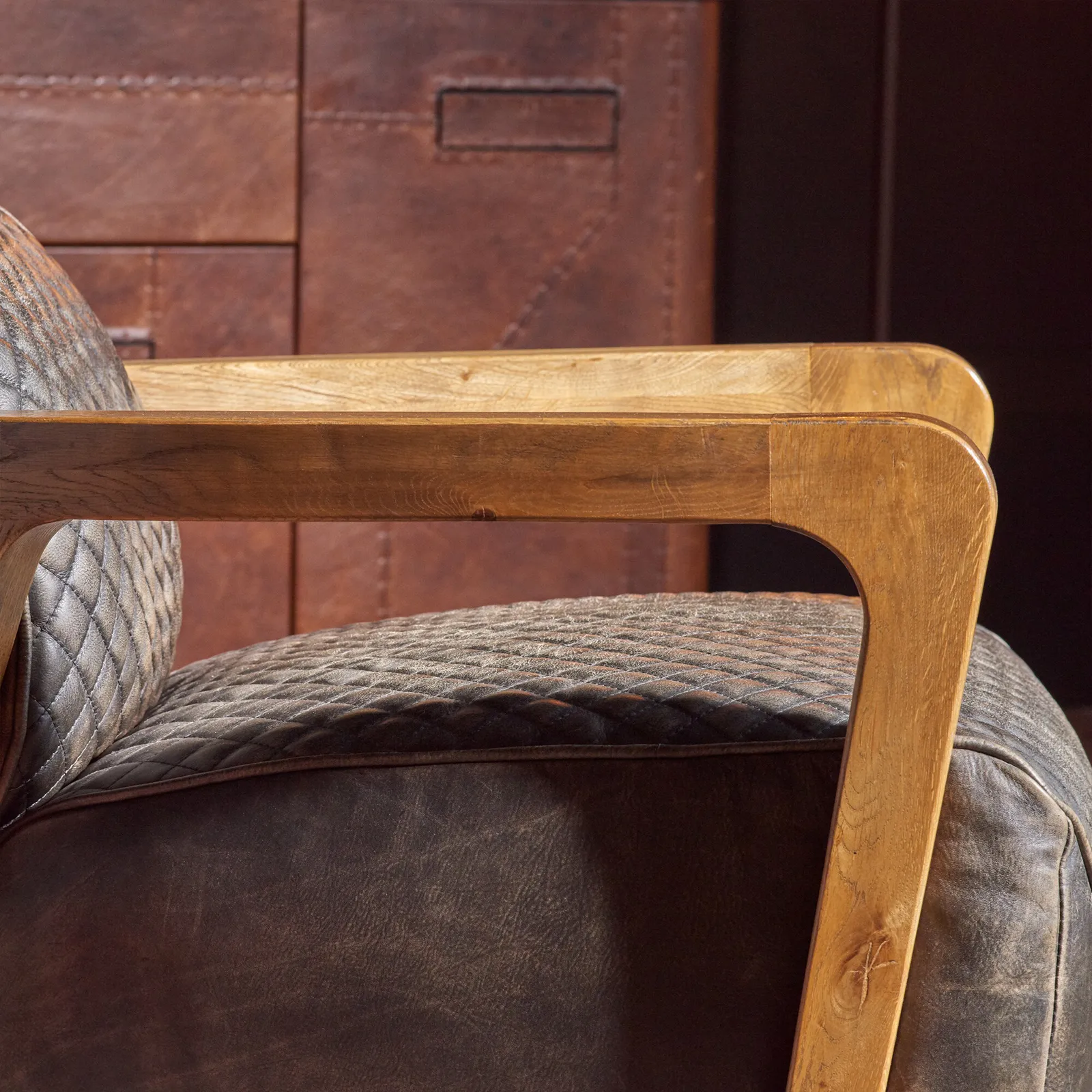 Timothy Oulton Wildcat Armchair, Brown Leather | Barker & Stonehouse 5