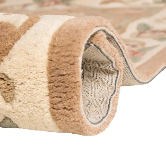 Fawn Lotus Premium Aubusson Rug 4