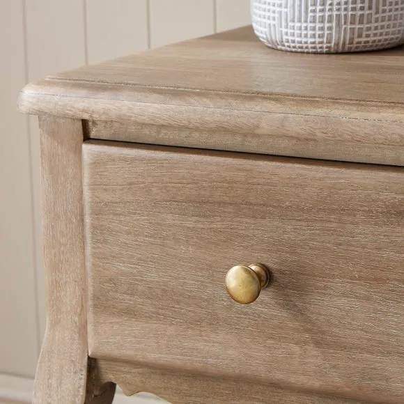 Giselle 1 Drawer Bedside Table, Mango Wood 5