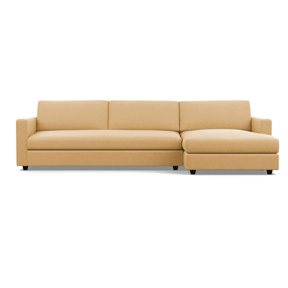Heal's Nimbus II Complete 4 Seater Corner Chaise RHF Smart Linen Mix Sand