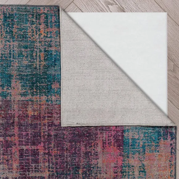Haze Abstract Washable Rug 3
