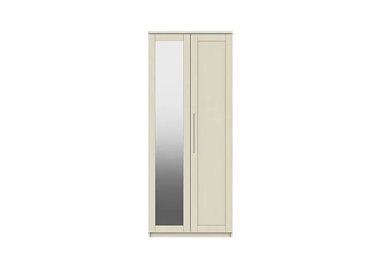 Fenchurch 2 Door Wardrobe with Mirror - Champagne