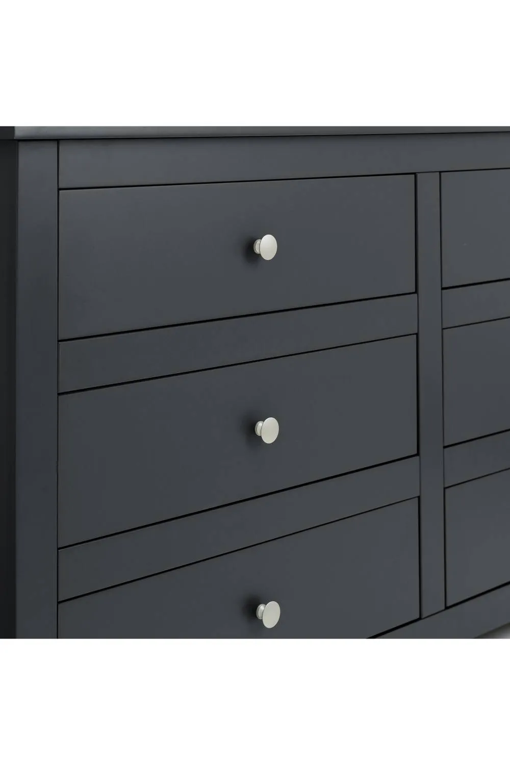 Julian Bowen Radley 6 Drawer Wide Chest in Black 6