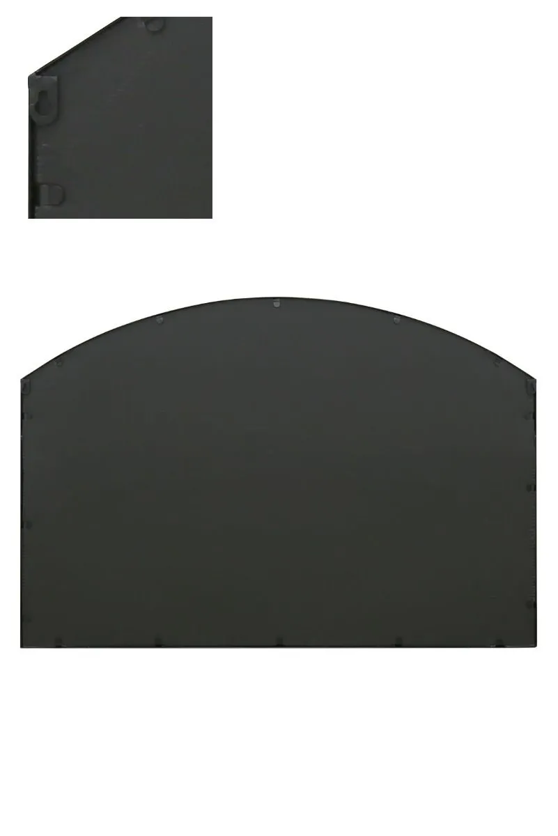 MirrorOutlet Black Framed Arched Wall Garden Mirror 43" X 29" (110CM X 75CM) 3