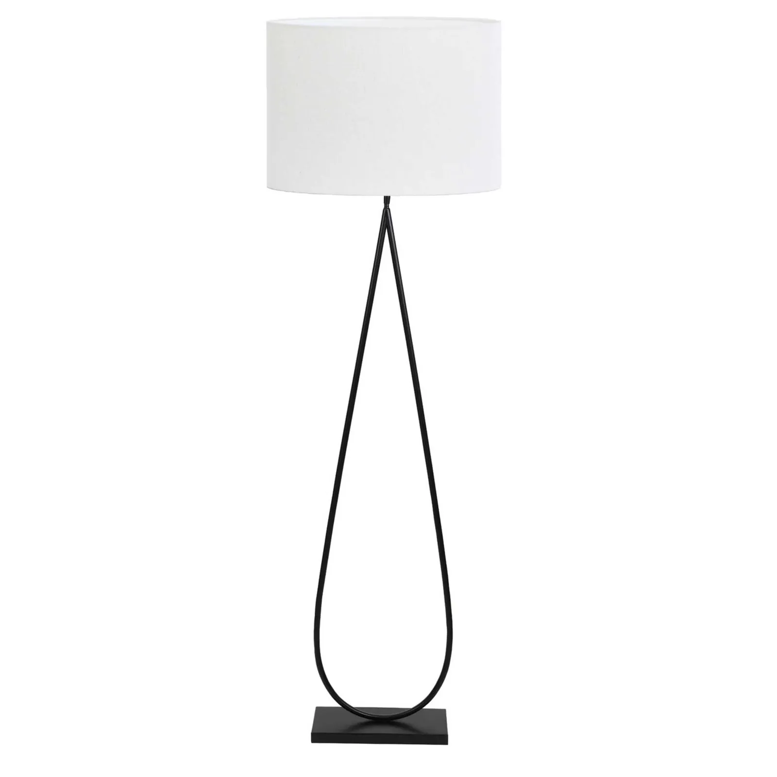 Matt Black Loop Floor Lamp Metal | Barker & Stonehouse