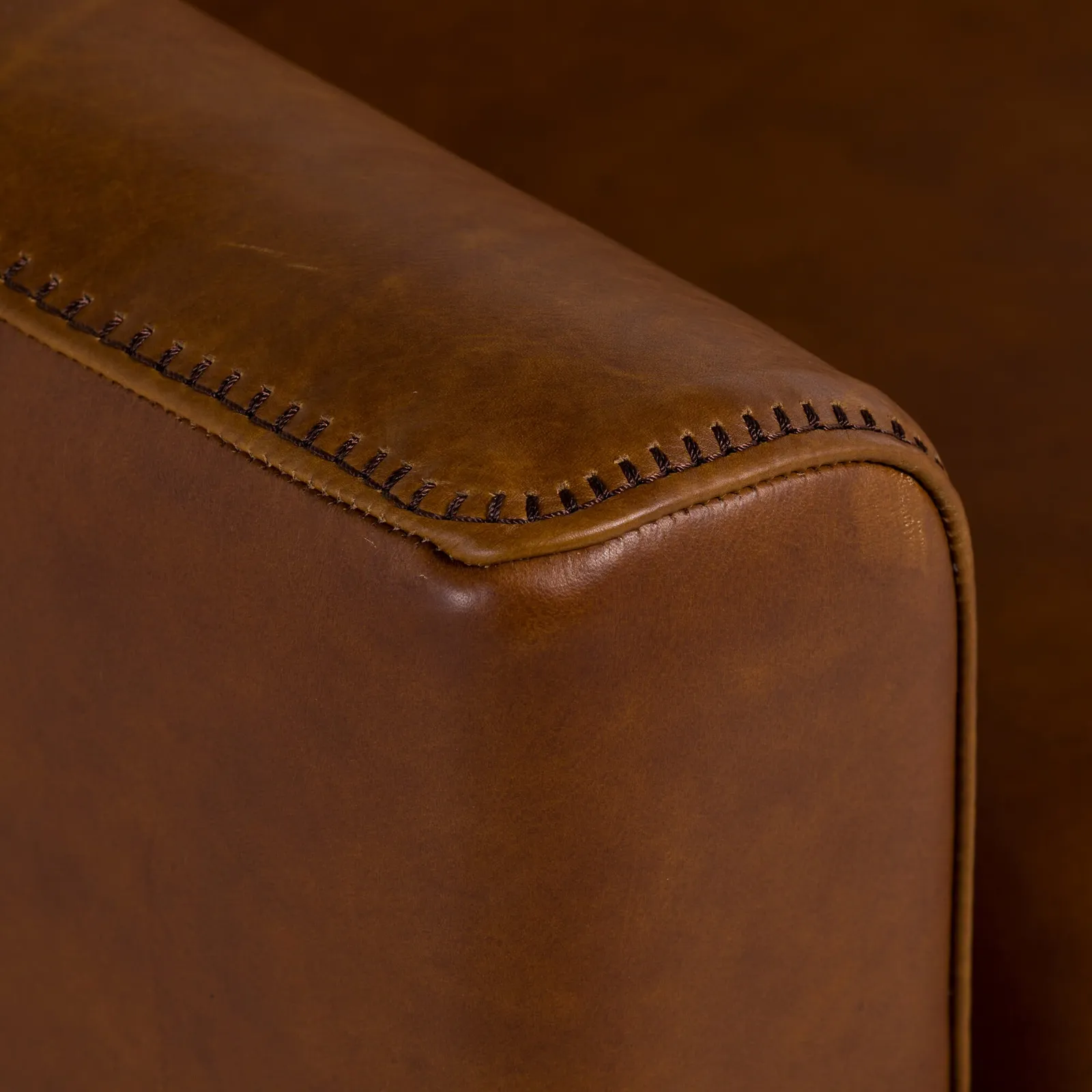 Albard 3 Seater Sofa, Brown Leather | Barker & Stonehouse 4