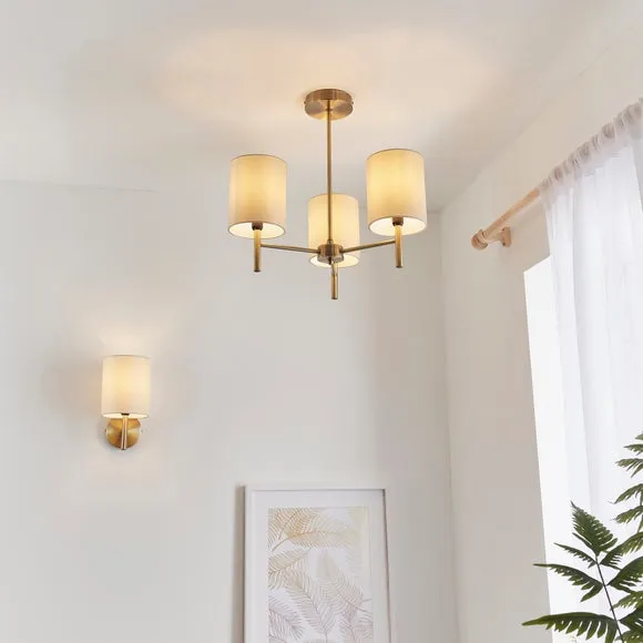 Vogue Dewey 3 Light Semi Flush Ceiling Light 2