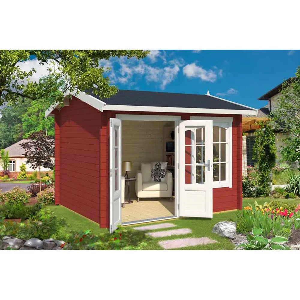 Lasita Maja Ltd Alex-Log Cabin, Garden Room, Home Office - L340xW308.3xH245.1 cm in Beige 4