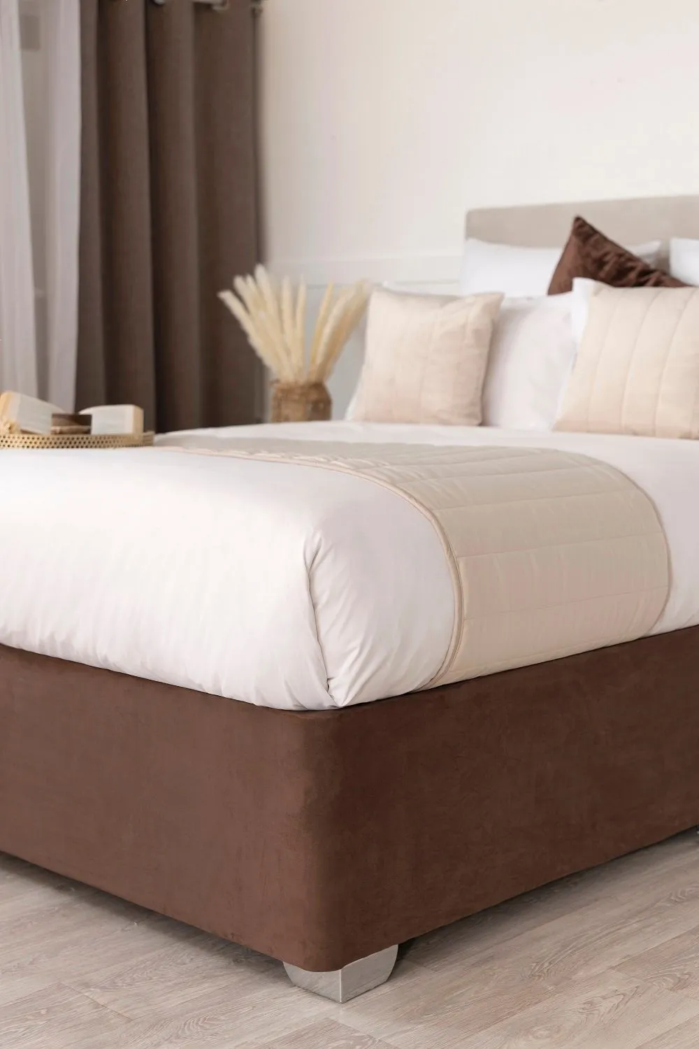 Belledorm Faux Suede Deep Base Wrap in Chocolate 1